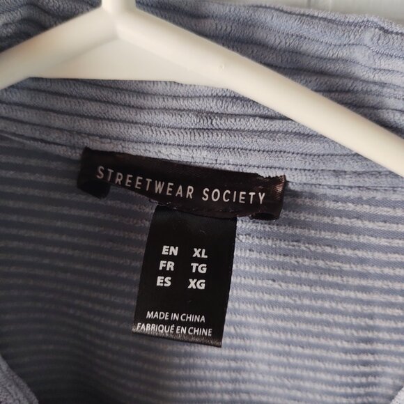 Streetwear Society Oversized Corduroy Shacket / Button Up (XL) - Picture 7 of 7